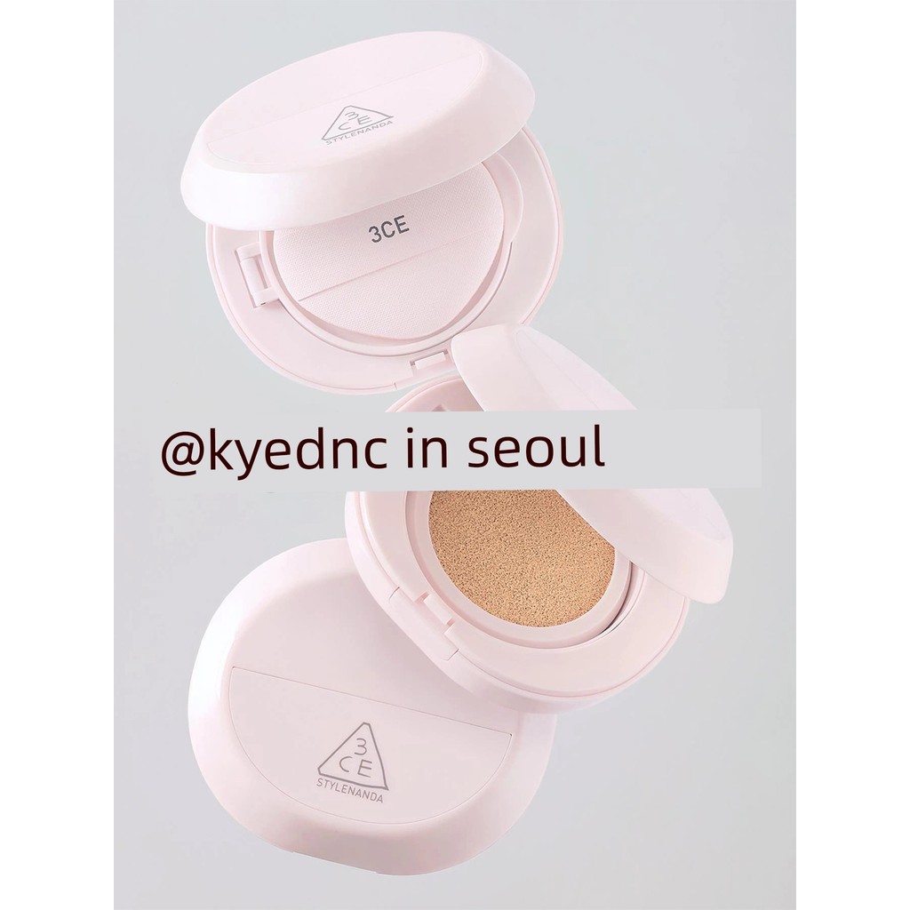 cushion พัฟ เกาหลีเกาหลี 3ce Air Cushion ขนาดเล็กครีม Shell Liquid Foundation Matte เปลี่ยนครีมกันแด