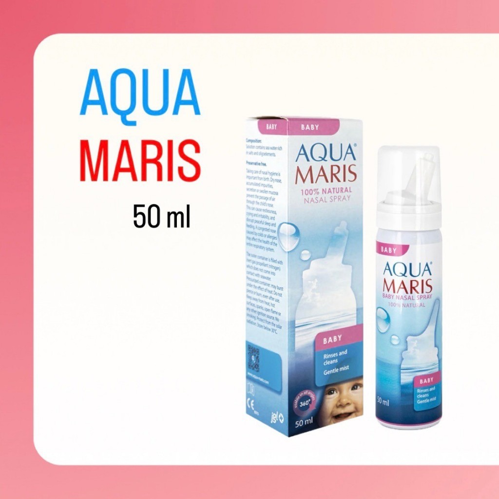 Aqua Maris Baby Nasal Spray สเปรย์พ่นจมูกสำหรับเด็กอ่อน ขนาดบรรจุ 50 มล