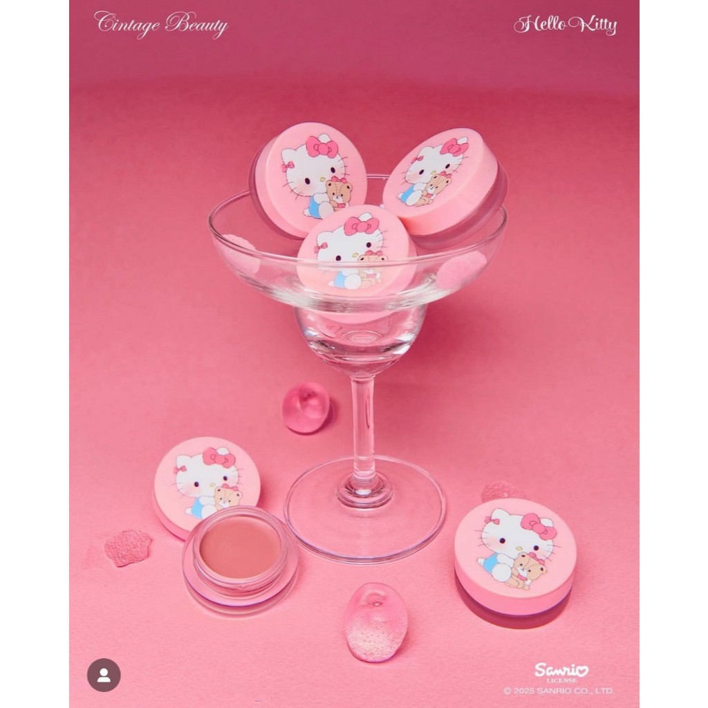 🎉พร้อมส่งจากไทย 🚚cintage.beauty x Hello Kitty ❤️  ฮัลโหลคิตตี้ คิตต็อก บลัช