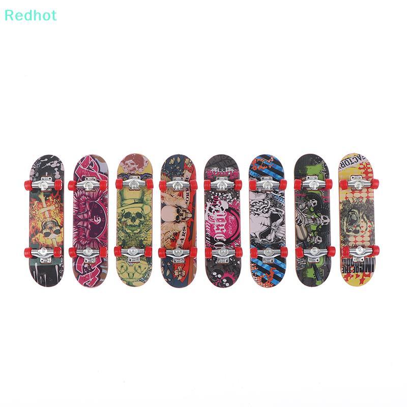 <Redhot>Fingerboard Mini Finger Skateboard Plastic Finger Skate Scooter Skateboard Toy ลดราคา