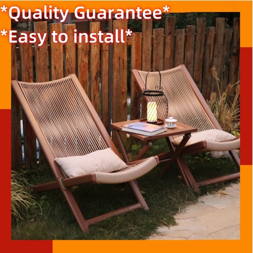 Outdoor lounge chair balcony courtyard home leisure chair backrest rattan chair sofa chair folding t