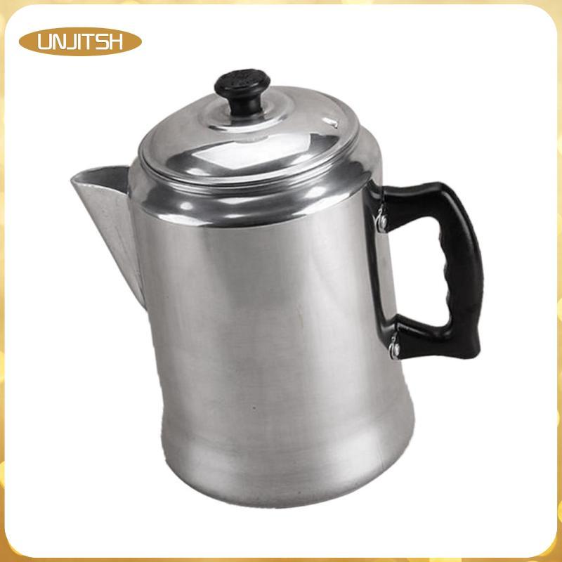 [unjitsh] Coffee Percolator Coffee Pot - 9 Cup-10 Cup Camping Coffee Pot | สแตนเลส