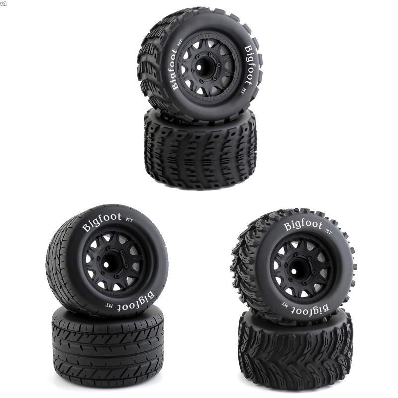 TG Ruber ยางล้อยางขอบชุด 12-14 มม.สําหรับ Big Foot รถอุปกรณ์เสริมรถบรรทุก RC รุ่น