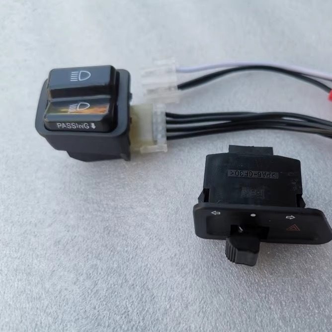 เหมาะสําหรับ Flying Eagle NCX110 ดัดแปลงกระพริบคู่แซง Light Starter Horn Flameout สวิทช์ Horseshoe S