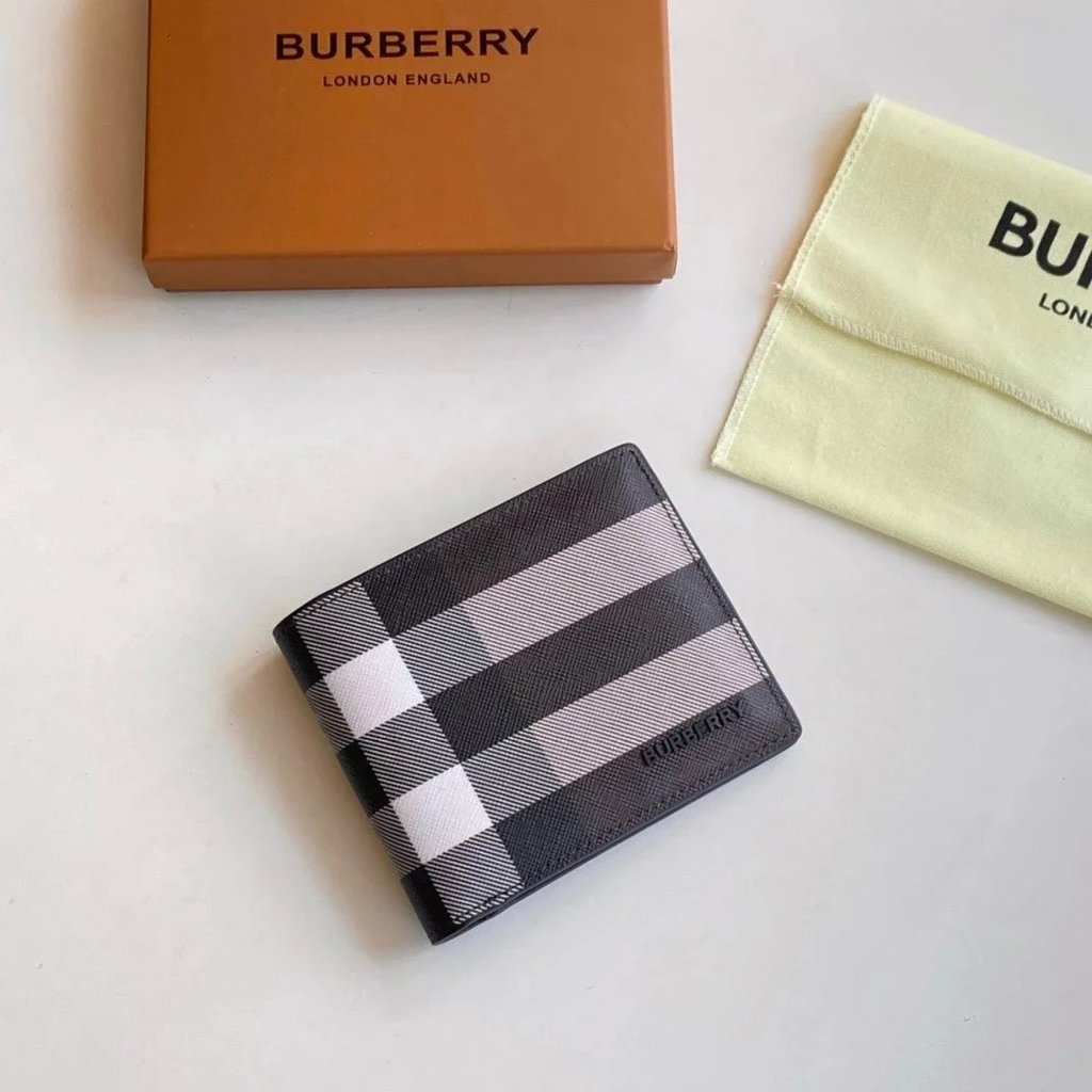New BURBERRY Bag BURBERRY/BURBERRY BURBERRY Mens Long Wallet Classic Check Wallet Bill Holder 805795