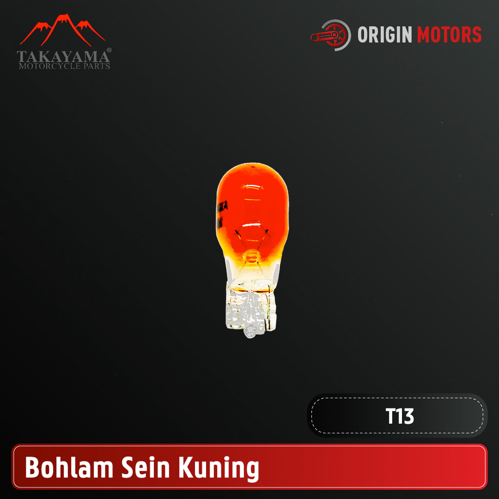 Takayama T13 หลอดไฟไฟเลี้ยวสีเหลือง