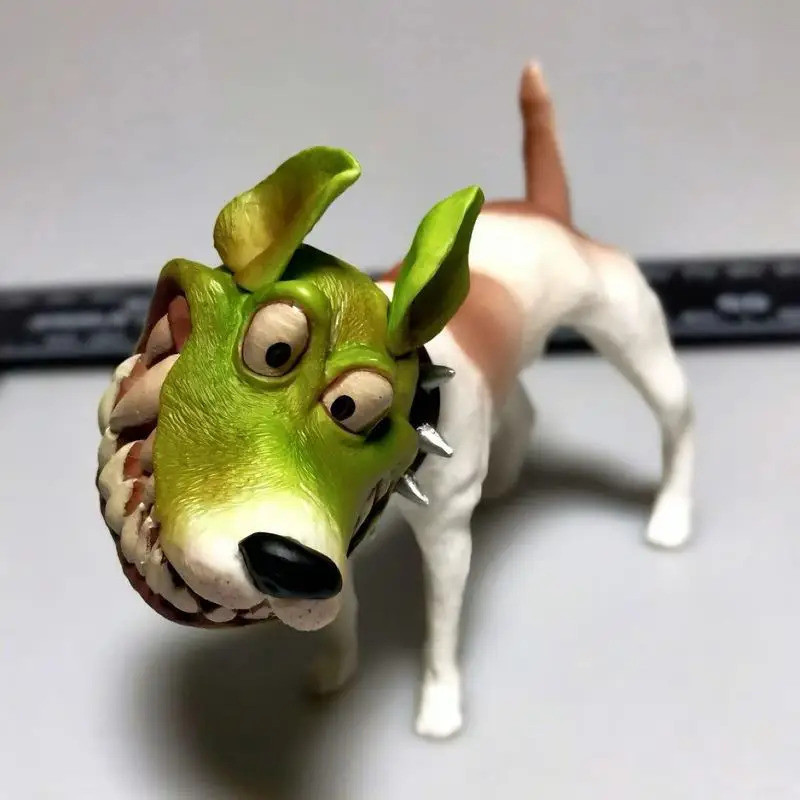 The Mask Action Figure The Mask Dog Rocky รูปหน้ากากตุ๊กตาเดสก์ท็อปเครื่องประดับตกแต่งบ้านวันเกิดคริสต์มาสของขวัญ