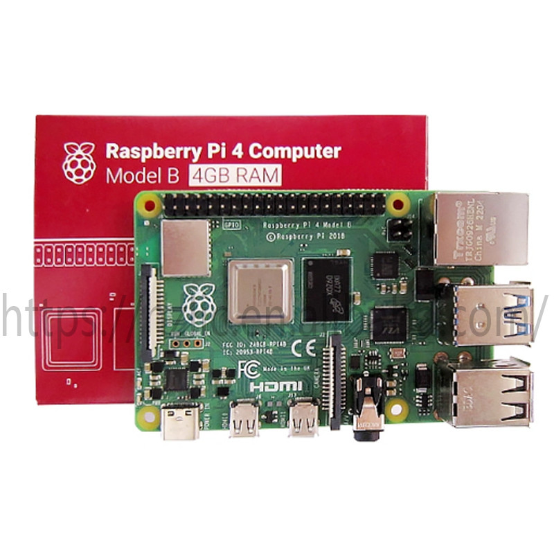 Raspberry Pi 4B Board RAM Faster Than 3B+Raspberry Pi 4b 1GB 2GB 4GB 8G Starter Kit (เคส+พัดลม+การ์ด