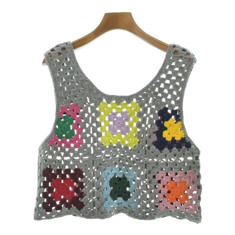 Beams Boy Vest gray pink Women yellow Direct from Japan Secondhand
