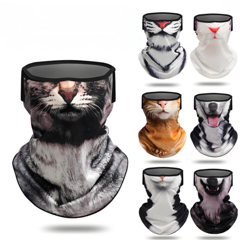 Technicolorsuper สุนัขสัตว์น่ารัก Balaclava รถจักรยานยนต์ Motocross สกีสโนว์บอร์ดหมวกหมวกกันน็อค Lin