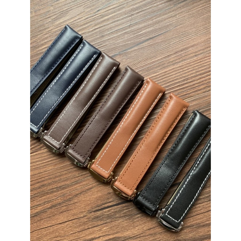 Suitable for Omega Genuine Leather Watch Strap Seamaster300/150Butterfly Flying Super Moonwatch Heri