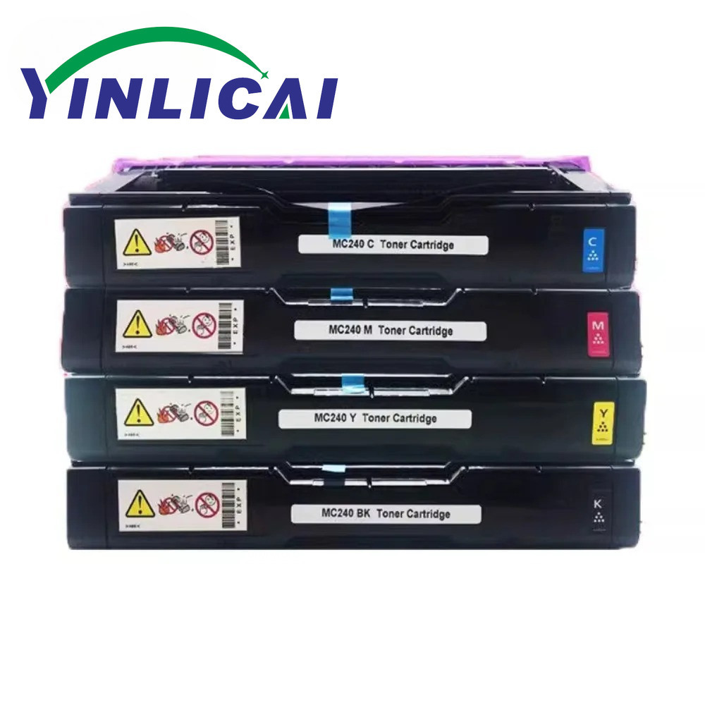 1PCS ใช้งานร่วมกับ Ricoh MC240 PC200 ตลับหมึกสําหรับ MC240FW PC200W M C240FW P C200W คุณภาพสูงสี Ton