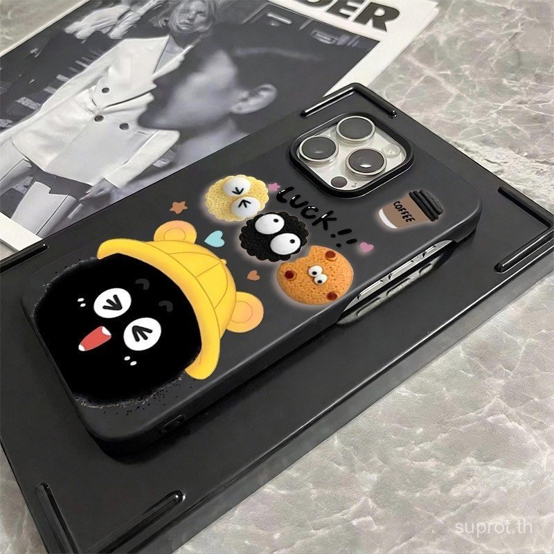 เคสโทรศัพท์เปิดปุ่มขนมหวานกาแฟ Briquettes รูปแบบเหมาะสําหรับ iPhone 12promax 12 13 14 promax 15pro 1