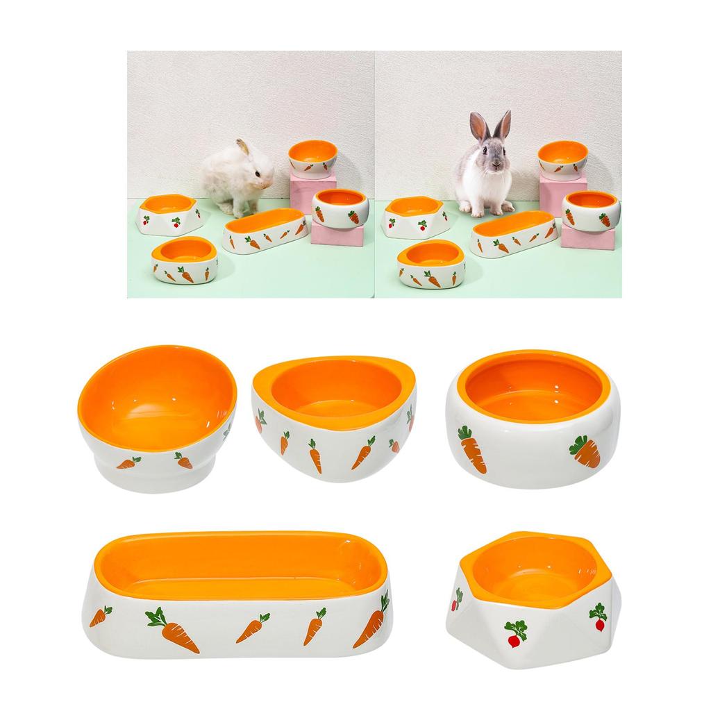 [arutoxalc] Anti Slip Rabbit Feeder Bowl Feeder Feeder Feeder Drinker Cat Dog Water Feeder Hedgehog