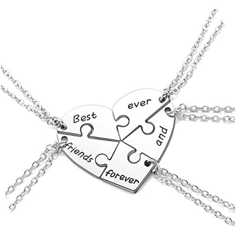 PESOENTH BFF Best Friend สร้อยคอสําหรับ 2 3 4 5, Friendship เครื่องประดับสําหรับผู้หญิงของขวัญ, Matc