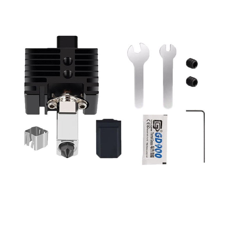 Bambu Lab Bambu Lab X1C/P1PS Extrusion Head 2.0 อัพเกรดเหล็กชุบแข็งความร้อน End 3D เครื่องพิมพ์อุณหภ