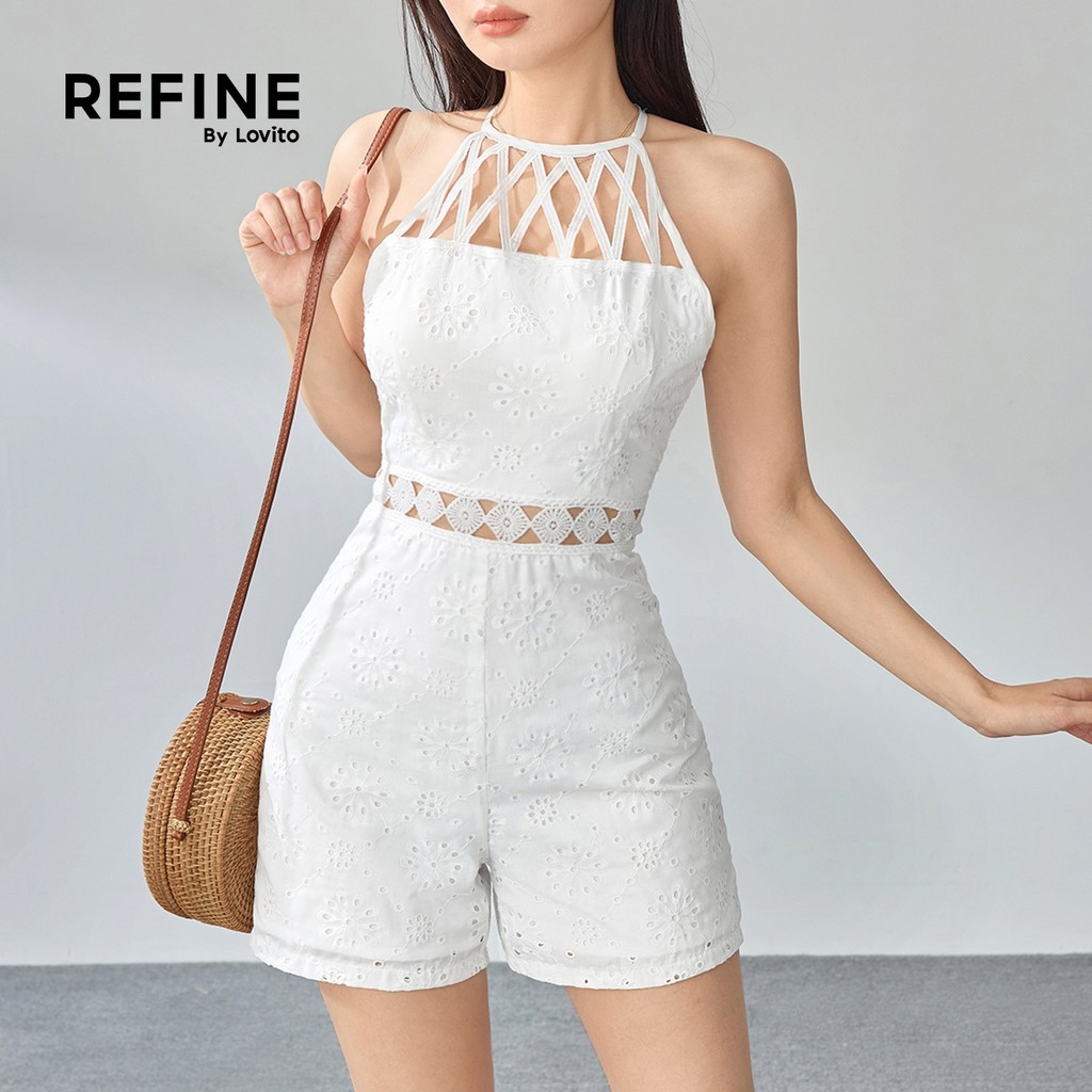 R2-MAR25-A-Design Sense ถักเย็บผ้าฝ้ายปักชุดหญิง High-End แฟชั่น-JRR2P2D079