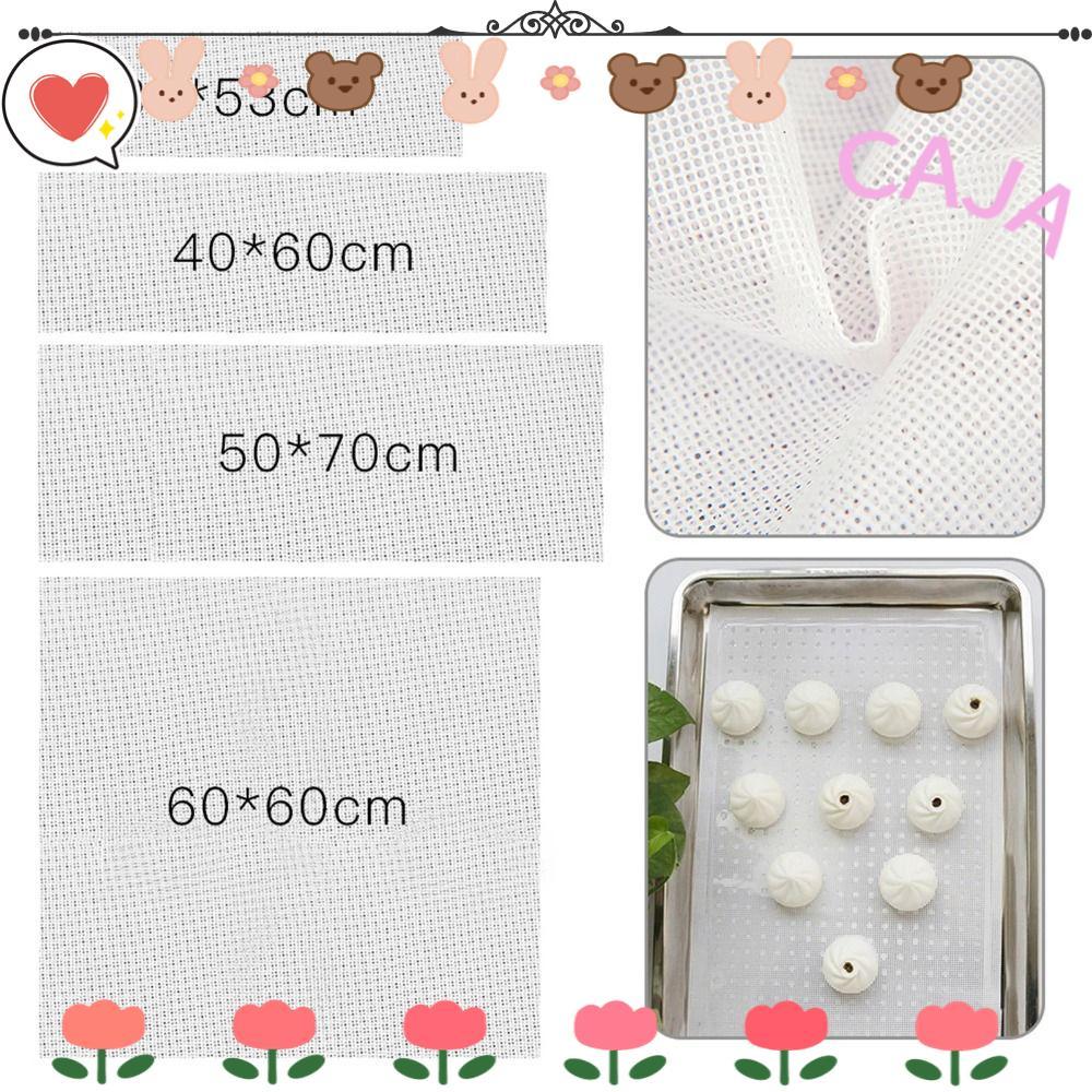 CAJA1 1 ชิ้น Steamer ตาข่าย Pad, เตาอบอุปกรณ์ครัวอาหารผลไม้เครื่องเป่า Dehydrator แผ่น,สแควร์ Non-Stick ซิลิโคนนํากลับมาใช้ใหม่เบเกอรี่ Mat