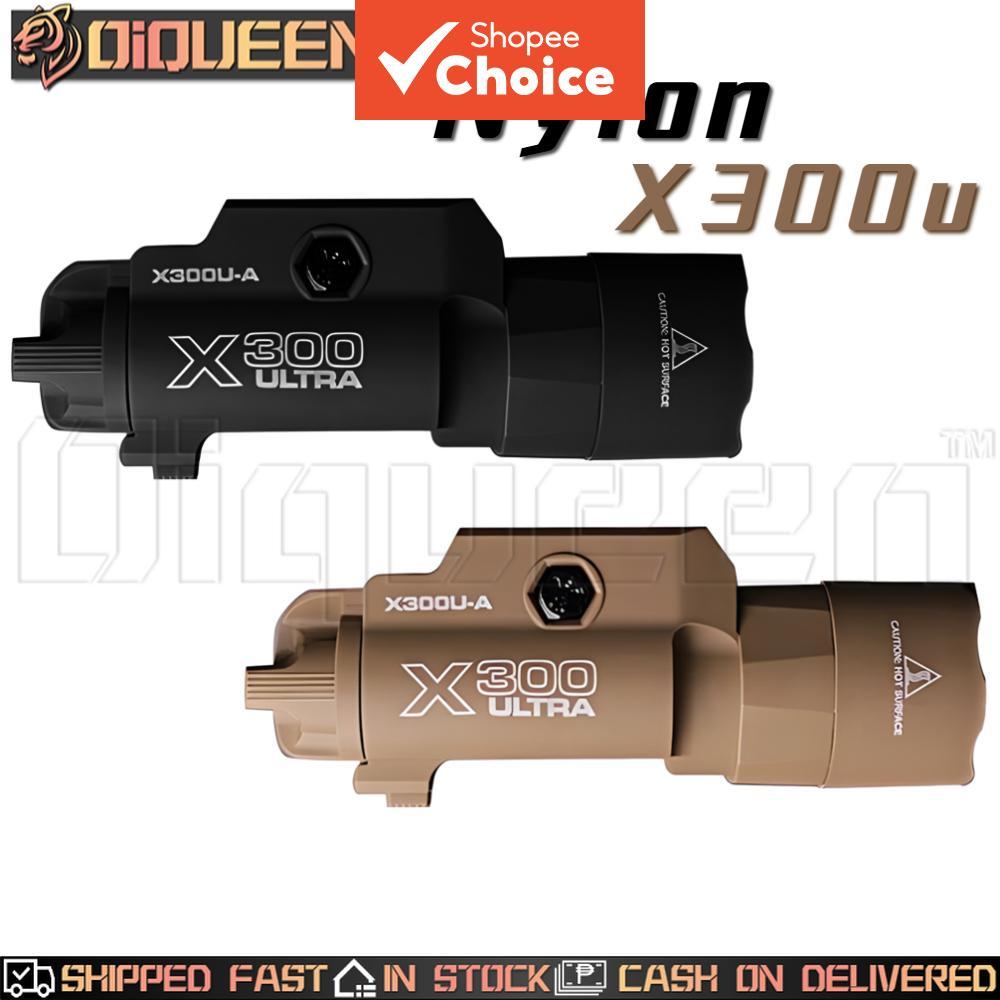 ไฟฉายไนล่อน Oiqueen X300U สําหรับอุปกรณ์เล่นกลางแจ้งและการล่าสัตว์