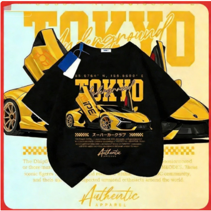 เสื้อยืดแขนสั้นสำหรับเด็ก ผ้าฝ้าย ลายการ์ตูนและตัวอักษร ทรงหลวม
