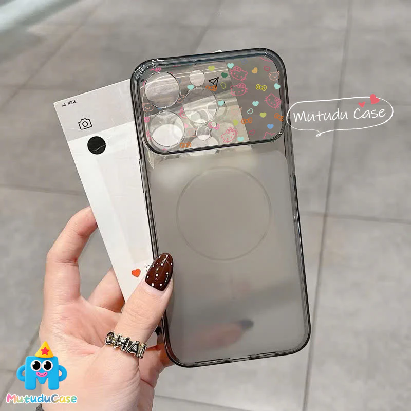 เคสแม่เหล็ก ลายแมวการ์ตูน สำหรับ iPhone 11 12 13 14 15 16 17 Pro Max Plus thumbnail 3