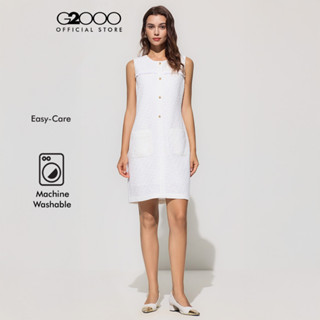 G2000 เดรสสำหรับผู้หญิง Shift Shape รุ่น 5323130703 สีขาวนวล