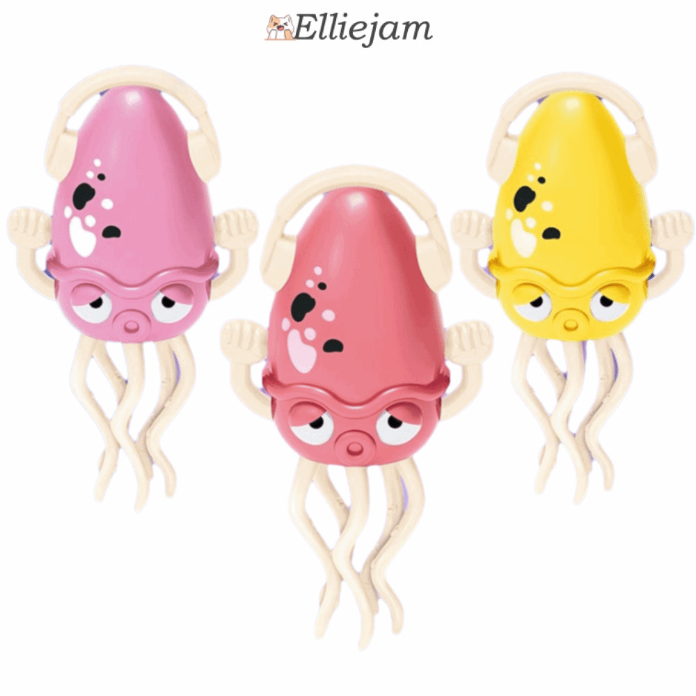 ELLIEJAM Magic เต้นรําOctopus ของเล่น, Inertia Crawling Dance อัตโนมัติปลาหมึกของเล่น, Creative Cloc