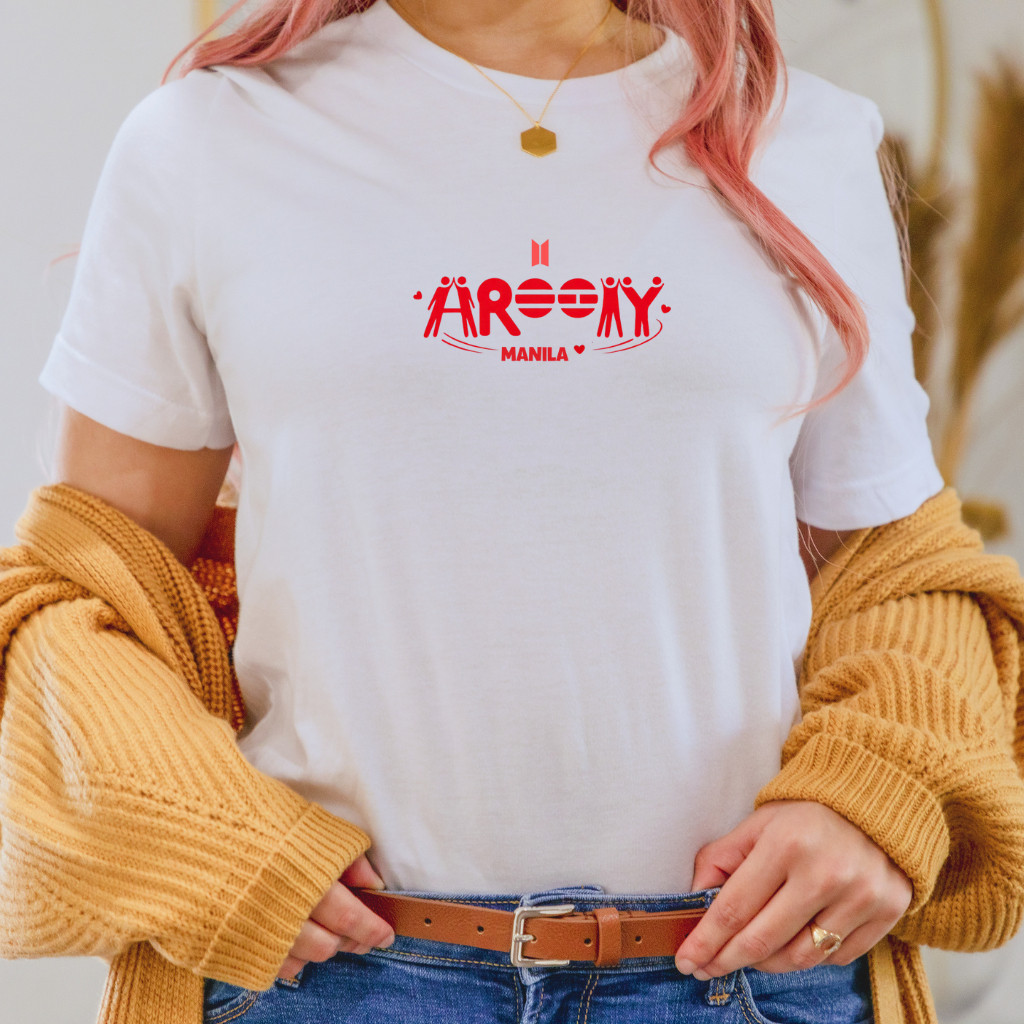 BTS Army Manila คอนเสิร์ตแรงบันดาลใจเสื้อ BTS 2026 เสื้อคอนเสิร์ต BTS Army Fanmade เสื้อ Unisex