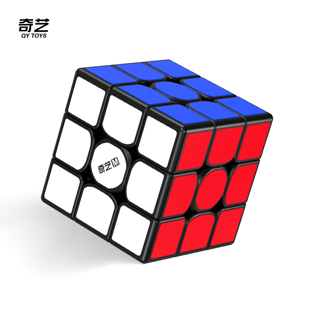 QiYi Warrior M Black Sticker 3x3 Magnetic Cube Super Smooth Cube Professional Warrior M 3x3x3 Puzzle Toys Speed Cube
