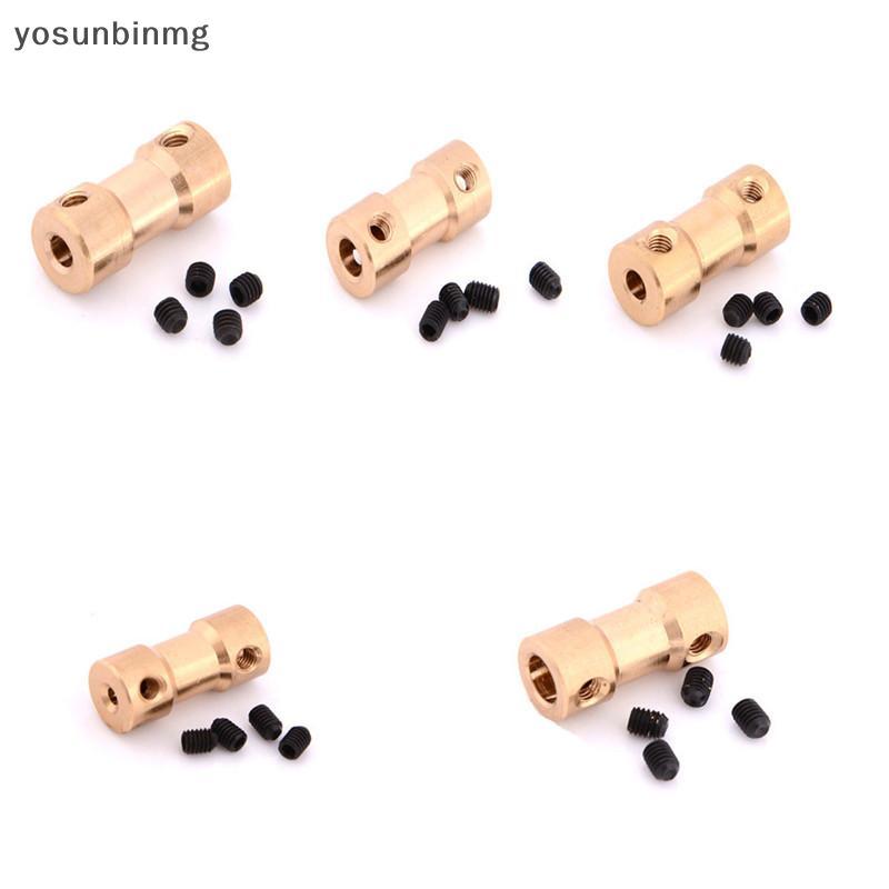 Yosunbinmg] ใหม่ 2/3/3.3/4/5 มม.มอเตอร์เพลาทองแดงข้อต่อ Coupler อะแดปเตอร์แขนเชื่อมต่อใหม่
