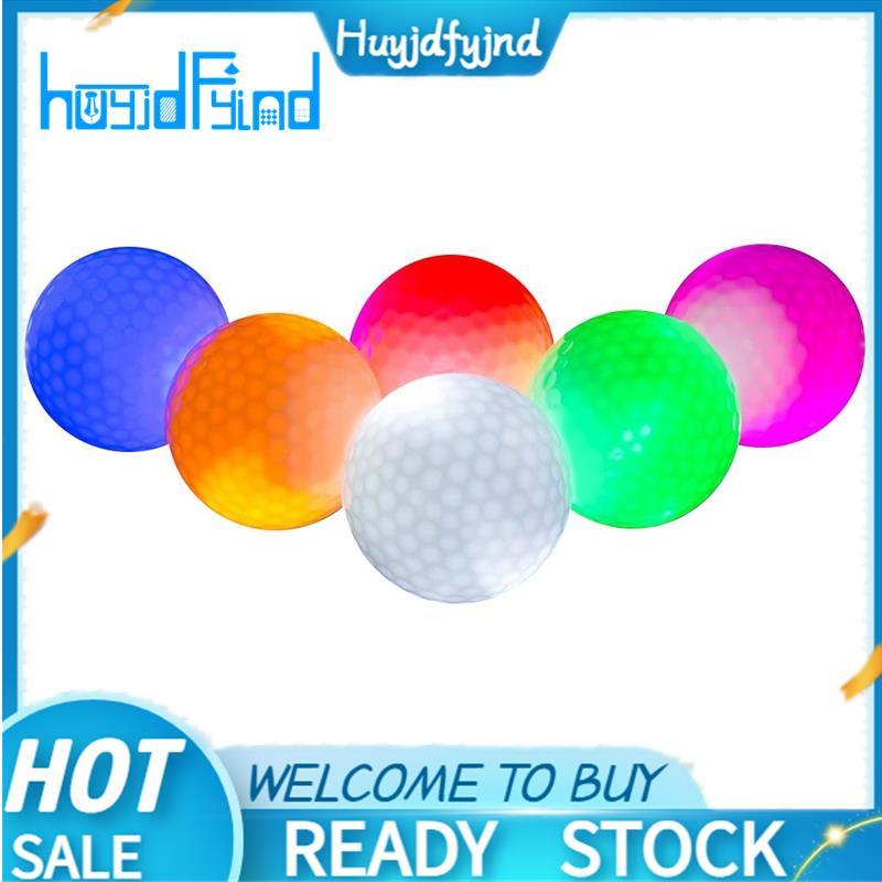 6 ชิ้น LED Golf Balls Up Flourescent Golf Balls Long Lasting Bright Golf Balls Glow in the Dark สําห