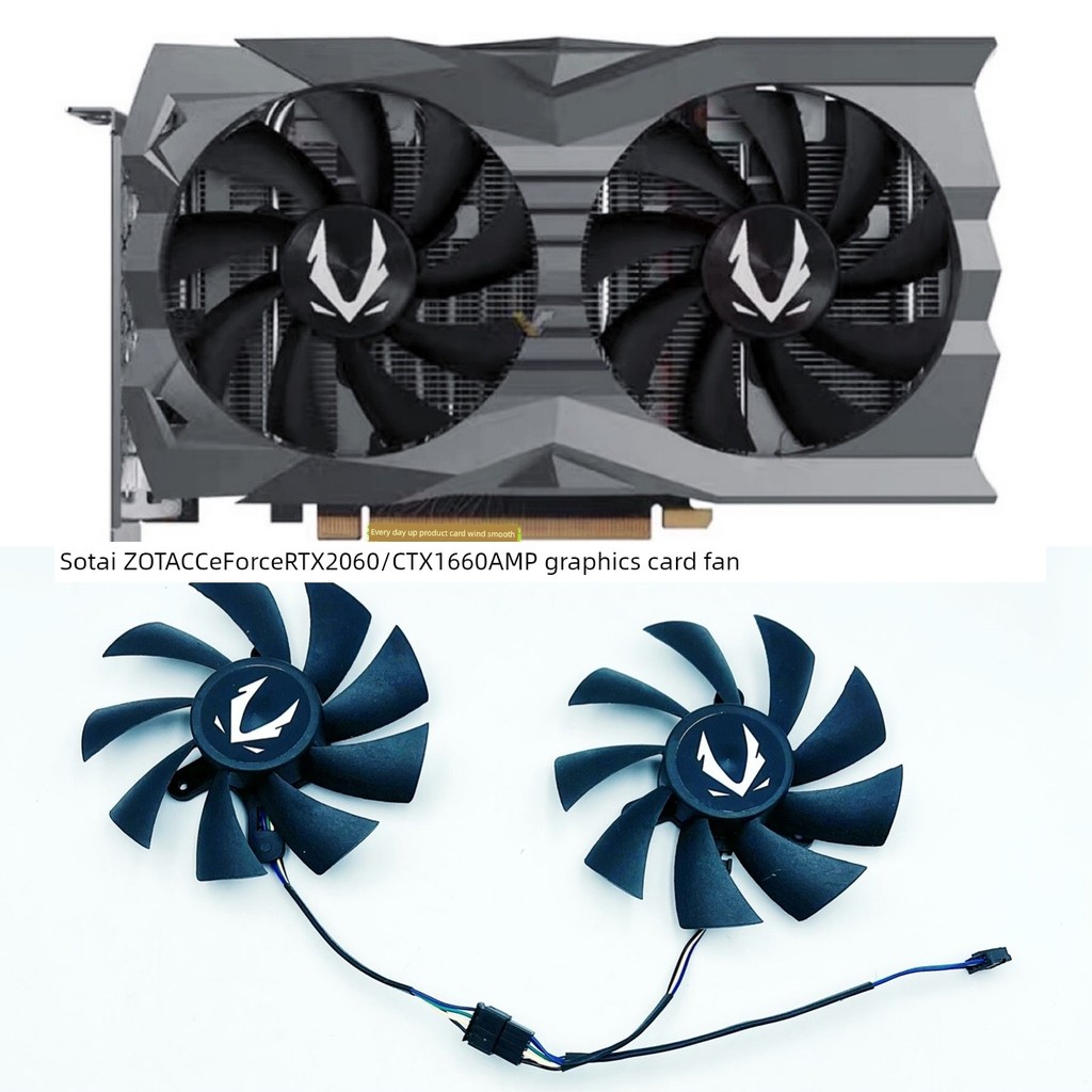 ZOTAC ZOTAC GeForce RTX 2060/GTX 1660 AMP กราฟิกการ์ดพัดลมเงียบ GA92A2H