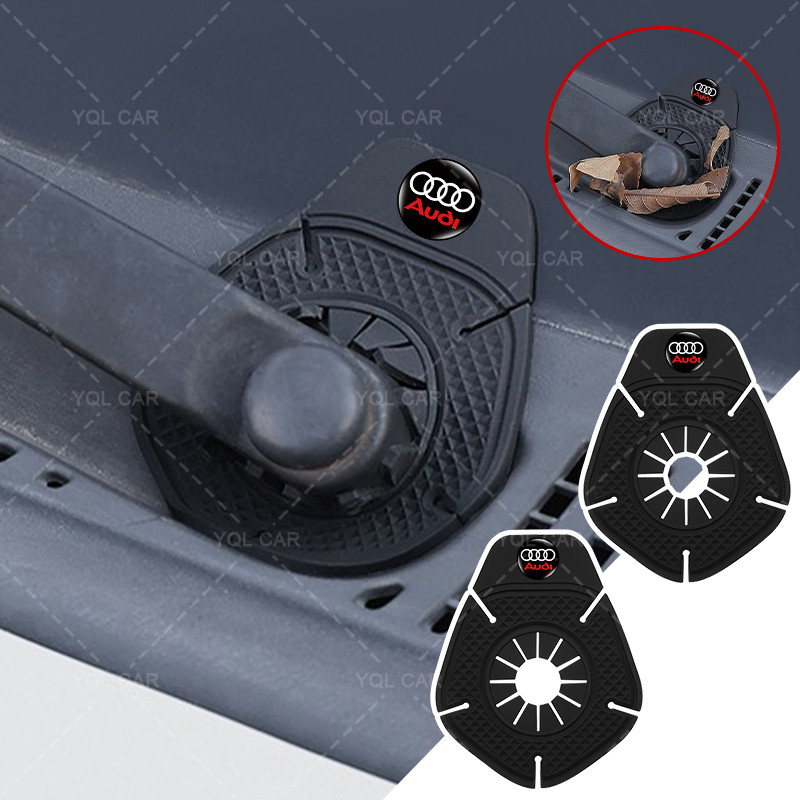 1/2pcs รถ Wiper Hole Protector กระจกรถยนต์รูฝุ่นสําหรับ Audi A4 B8 A3 8P 8V S3 A5 A6 S6 C6 Q5 A8 R8 