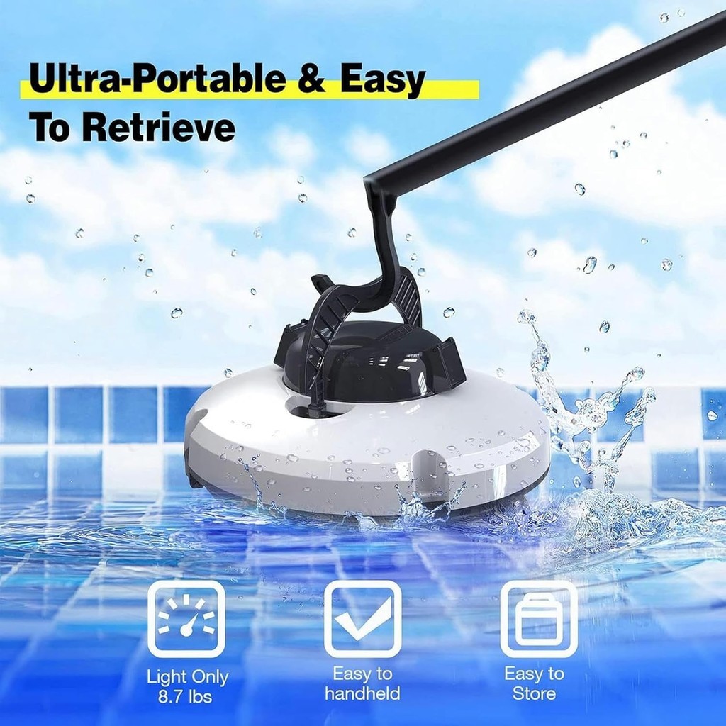 [สินค้าใหม่]เครื่องดูดฝุ่นสระว่ายน้ําไร้สาย IPX8 กันน้ํา Dual-Motor Strong ดูด Self-Parking 120Mins 