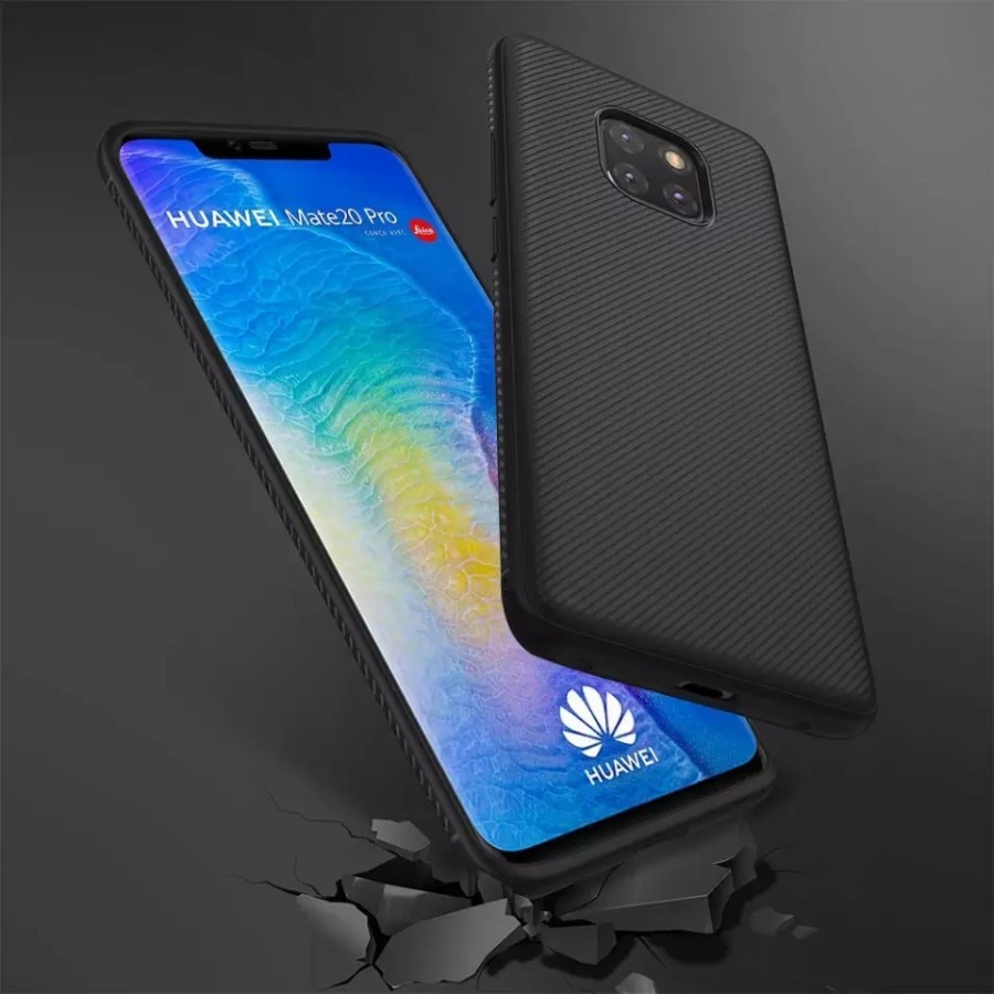 HUAWEI MATE 20 CASE / MATE 20X / MATE 20 PRO HARD CASE SLIM FIT CASE CARBON FIBER HEAT RESISTANT