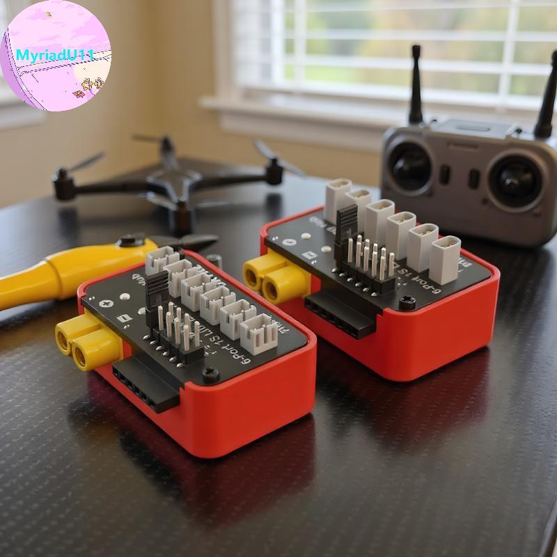 MyriadU 1 ชิ้น OSH 6-พอร์ต 1S แบตเตอรี่ชาร์จ Hub สําหรับ LiPo LiFe Li-ion LiHV รองรับ B6neo 2 B6neo 