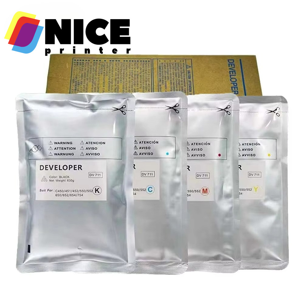 1PC Developer Powder สําหรับ Konica Minolta C 654 754 C654 C754 ใช้งานร่วมกับ DV711 DV-711