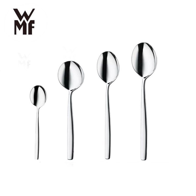 WMF ฟิสเลอร์ นําเข้าช้อนอาหารหลักสแตนเลสบิสโตรสไตล์ตะวันตกช้อนขนมกลมช้อนกาแฟ