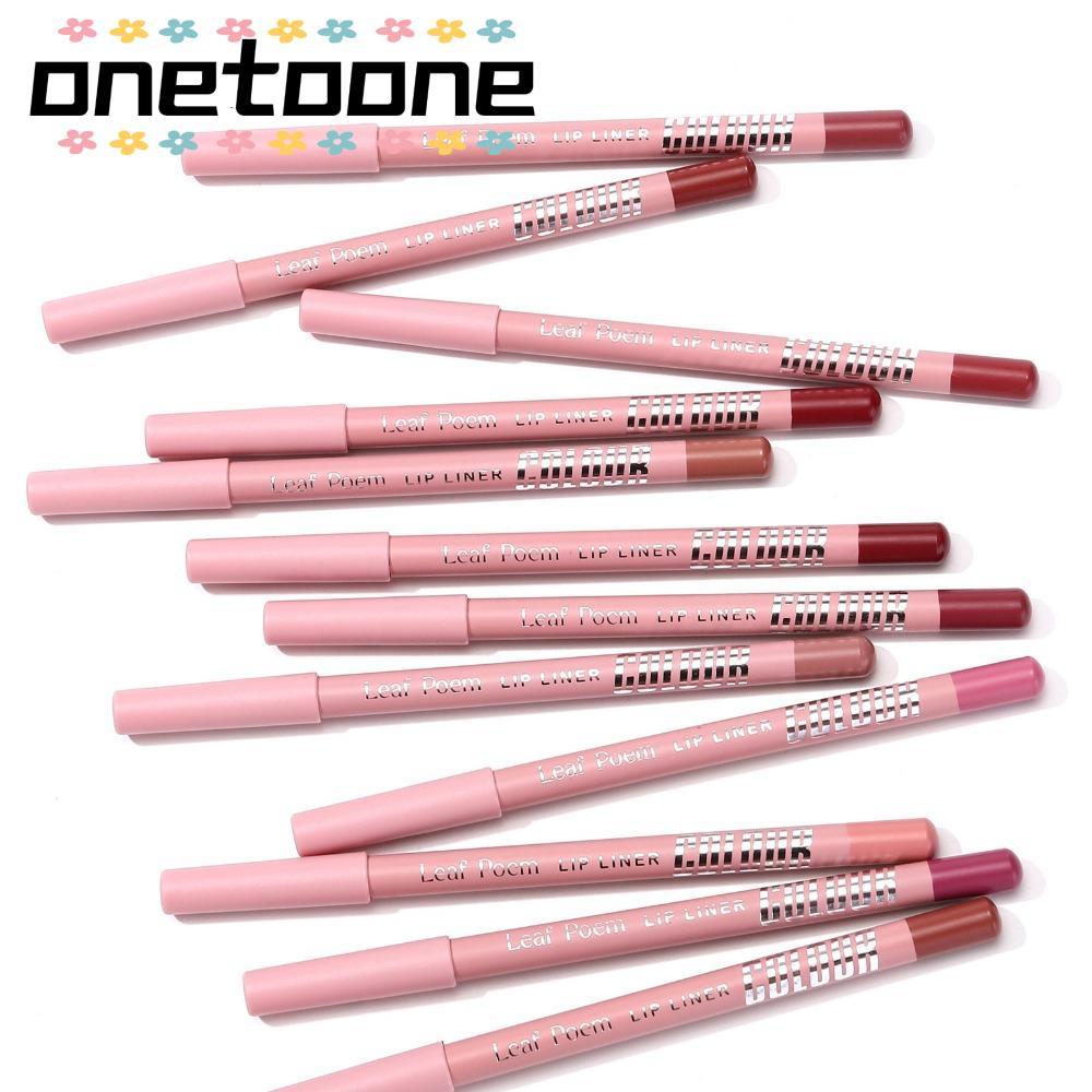 ONETOONE ลิปสติกดินสอ, Plumping Waterproof Matte Lipliner Pencil, Natural Long Lasting Moisturising 