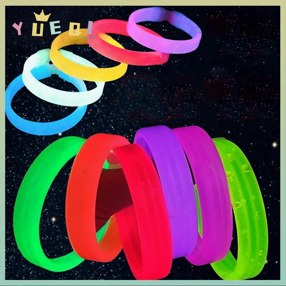 สร้อยข้อมือซิลิโคนเรืองแสง.Dark Shine Cuff. เครื่องประดับแฟชั่นสำหรับงานปาร์ตี้และคอนเสิร์ต