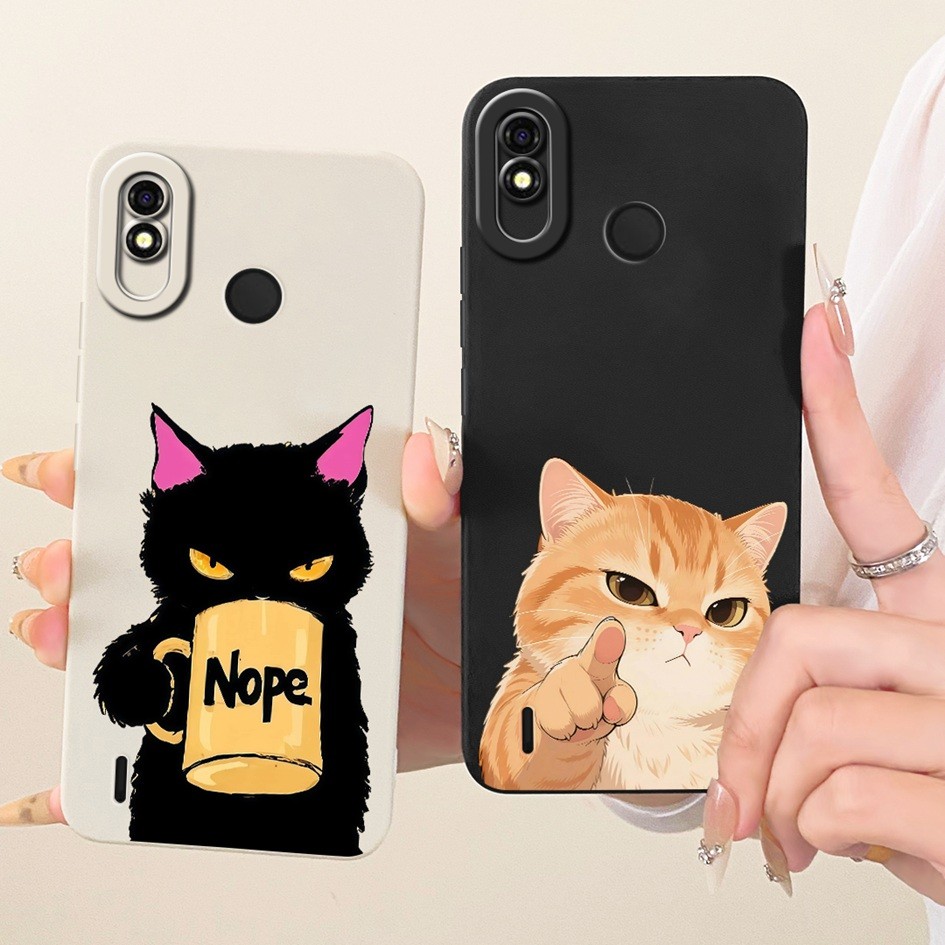 สําหรับ Tecno Pop 2 Plus กรณี BA2 RB8S ใหม่สร้างสรรค์กระต่ายแมวการ์ตูนซิลิโคนเหลวนุ่มป้องกันสําหรับ 