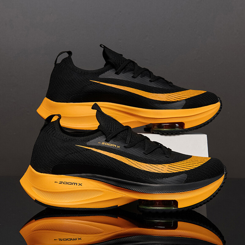 HELONG New 2024 Men Running Shoes Breath Outdoor Sports Shoes Lightweight Sneakers Comfort Athletic Training Footwear