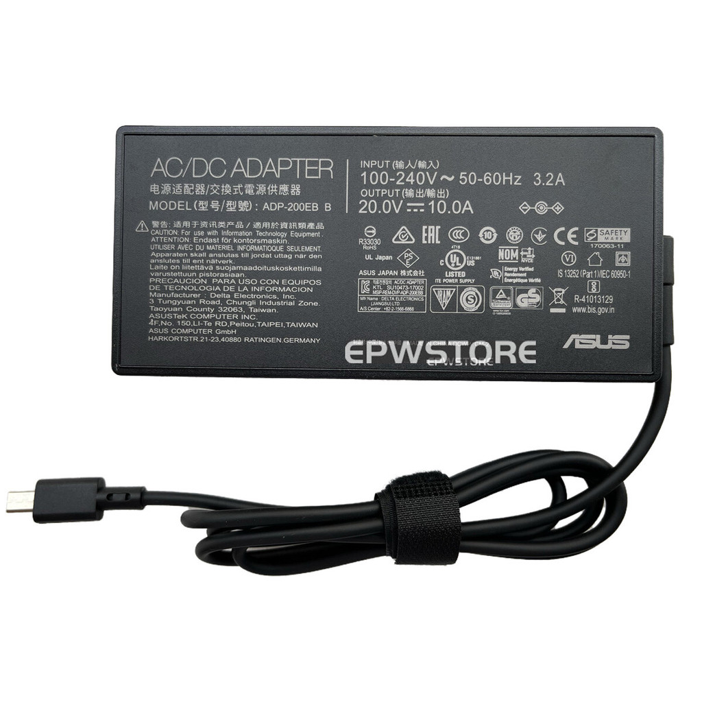 20V 10A 200W แล็ปท็อปอะแดปเตอร์ AC สําหรับ Asus ProArt PX13 HN7306 HN7306WV
