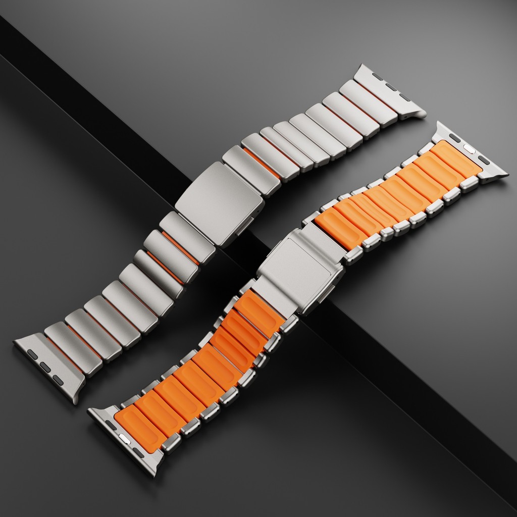 Nomad Titanium Band สําหรับ iWatch Ultra 3 2 49 มม.Series 11 10 46 มม.สายแม่เหล็ก Iwatch 11 10 9 8 7