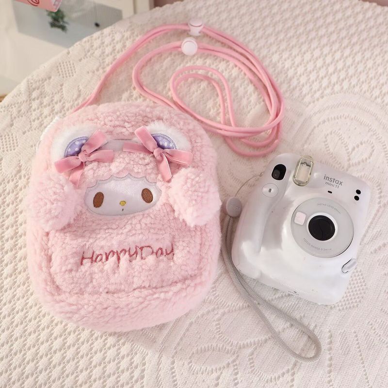 Ready Stock Cute Lamb Messenger Bag Polaroid mini12/11 Storage Bag Mobile Phone Bag jk Bag ccd Camer