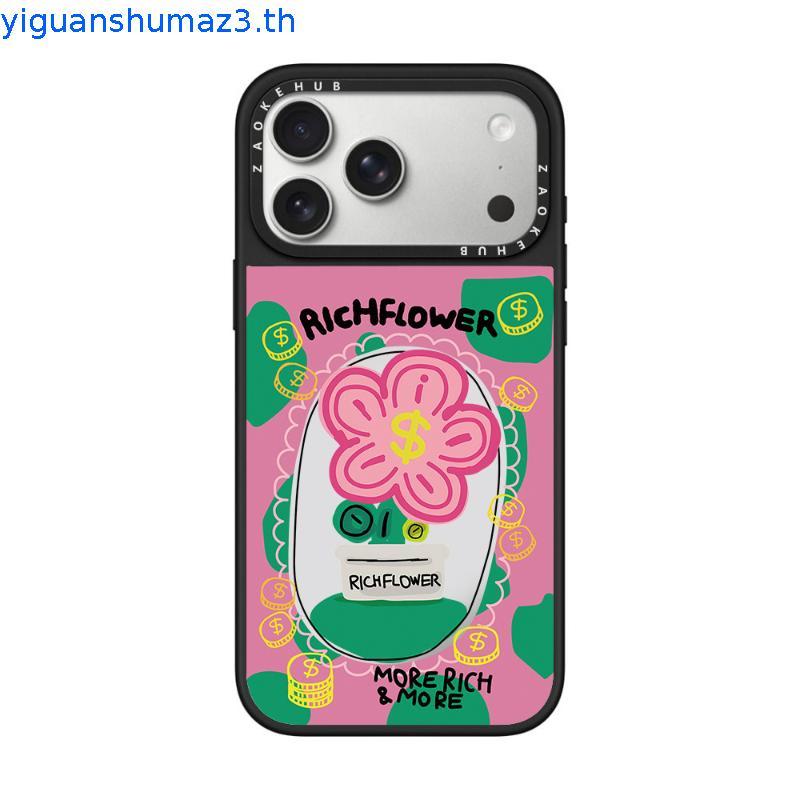 พร้อมสต็อก CASETiFY ดอกไม้ที่อุดมไปด้วยโชคดีทันทีเหมาะสําหรับ Apple iPhone17ProMax เคสโทรศัพท์ 16Pro