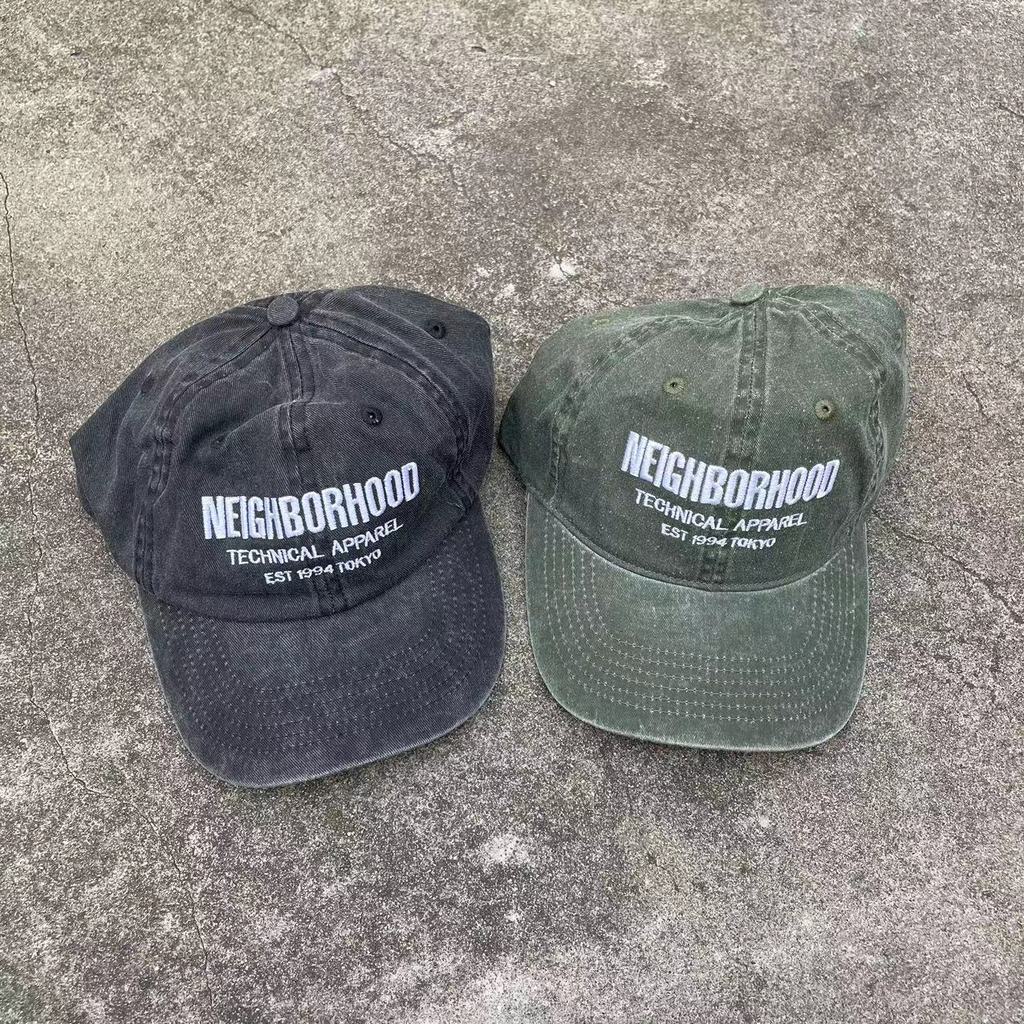 ES3E N@HD Logo letters logo Vintage Washed Baseball Cap Sun Hat Sun Protection Hat Curved Brim Hat