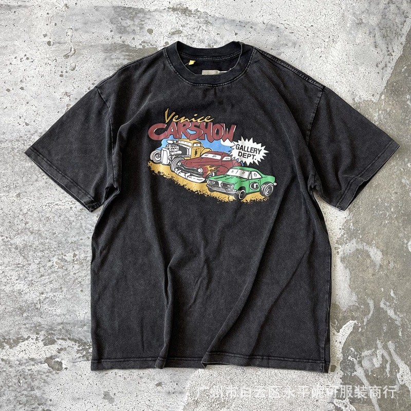 5G9T Gallery Dept  CARSHOW Vintage Car Exhibition vintage Short Sleeve Loose T Men's T-shirt