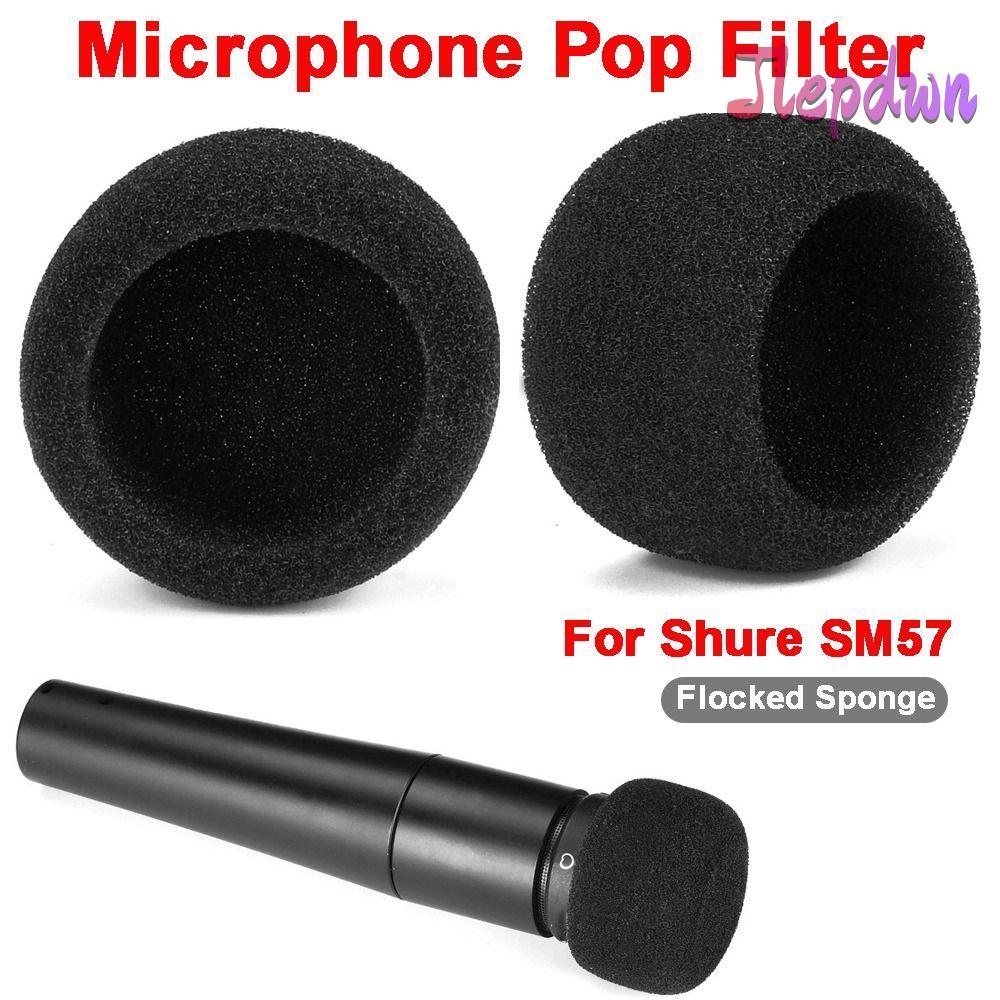 JEPDWN Mic ฝาครอบกระจก, Flocked ฟองน้ําโฟมเปลี่ยนไมโครโฟน Pop Filter, การเพิ่มประสิทธิภาพเสียง Windp