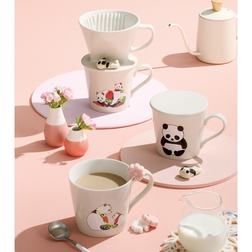 Japan Official | MARUMO TAKAGI [Warm Temperature Glaze Panda Mug Single - Parent-Child Panda, New Bo